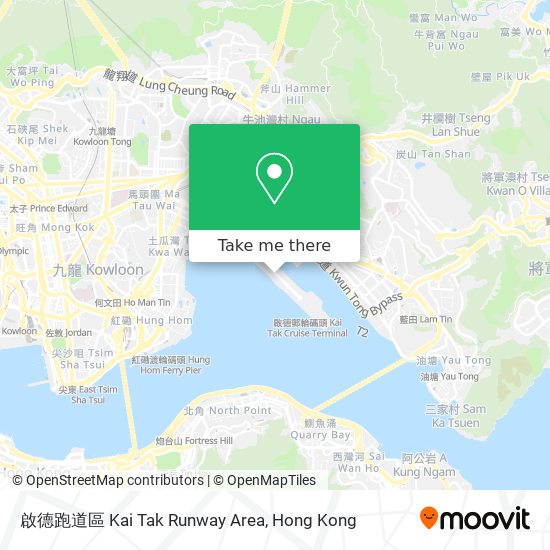 啟德跑道區 Kai Tak Runway Area地圖
