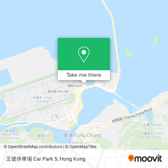 五號停車場 Car Park 5 map