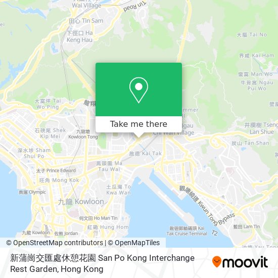新蒲崗交匯處休憩花園 San Po Kong Interchange Rest Garden map