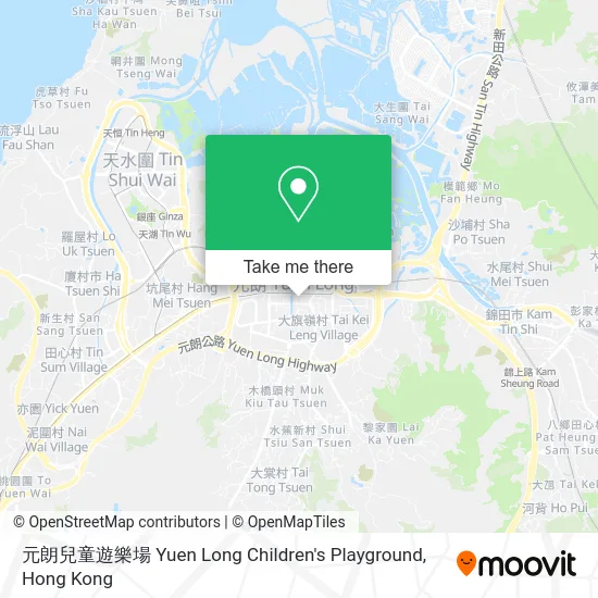 元朗兒童遊樂場 Yuen Long Children's Playground map