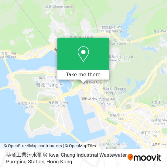 葵涌工業污水泵房 Kwai Chung Industrial Wastewater Pumping Station map