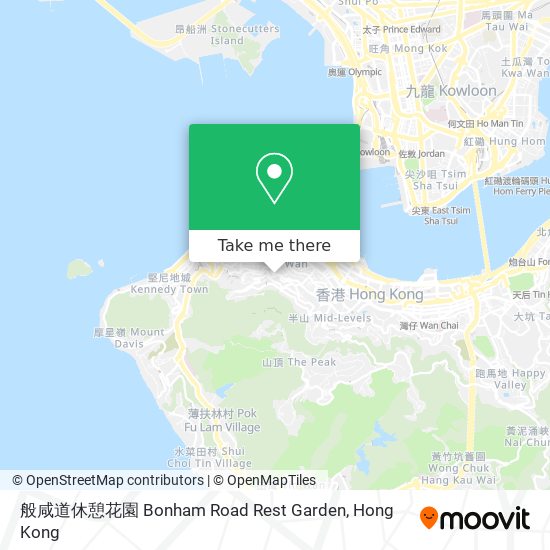 般咸道休憩花園 Bonham Road Rest Garden map