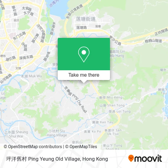 坪洋舊村 Ping Yeung Old Village map