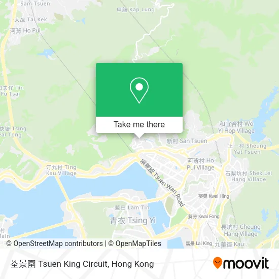荃景圍 Tsuen King Circuit map