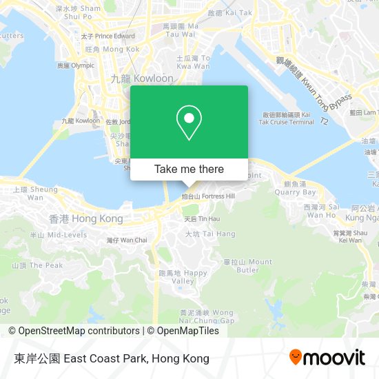 東岸公園 East Coast Park map