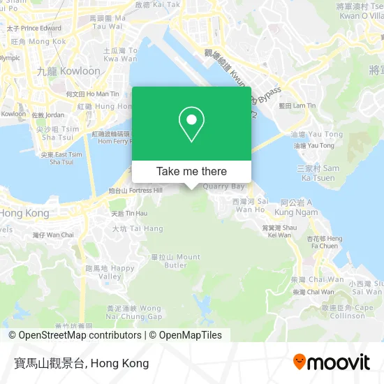寶馬山觀景台 map