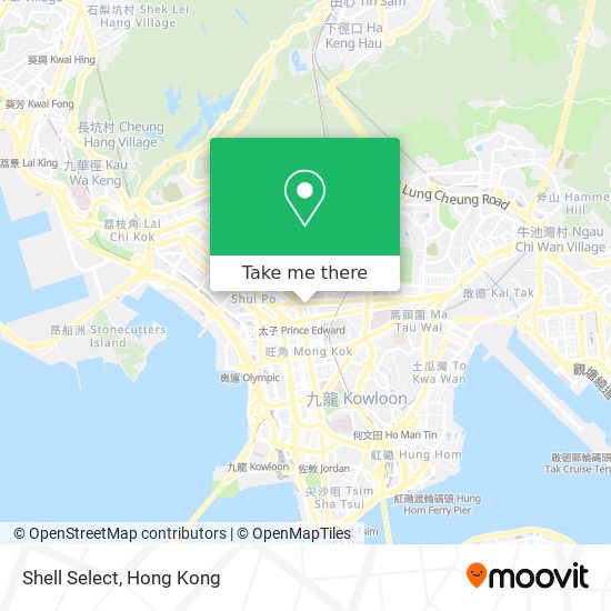 Shell Select map