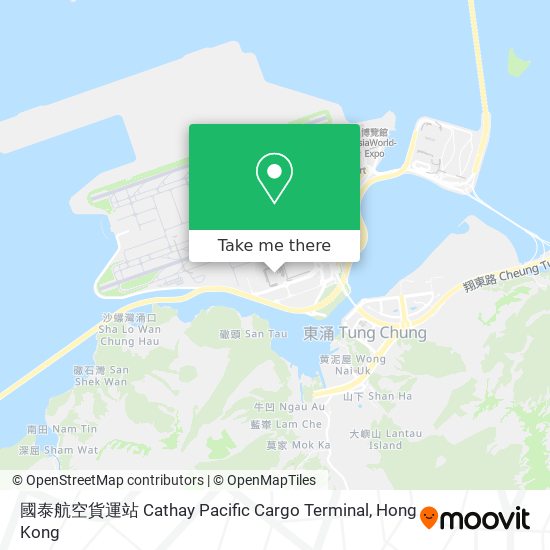 國泰航空貨運站 Cathay Pacific Cargo Terminal map