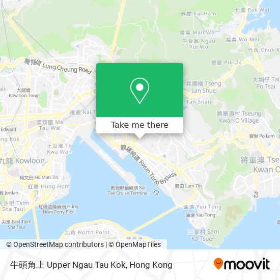 牛頭角上 Upper Ngau Tau Kok map