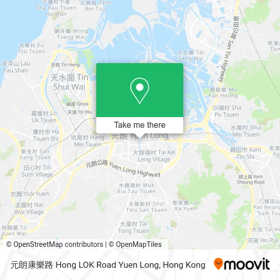 元朗康樂路 Hong LOK Road Yuen Long map