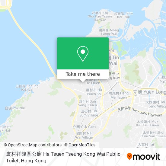 廈村祥降圍公廁 Ha Tsuen Tseung Kong Wai Public Toilet map