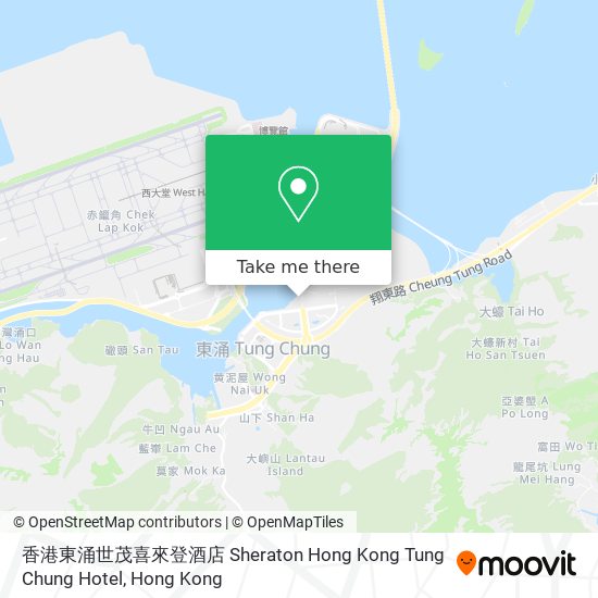 香港東涌世茂喜來登酒店 Sheraton Hong Kong Tung Chung Hotel地圖