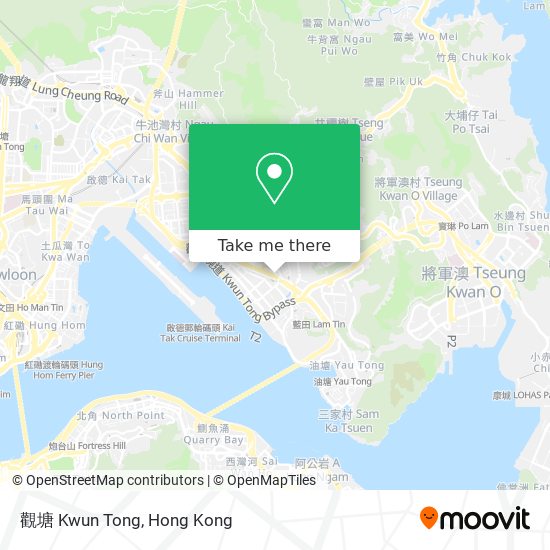 觀塘 Kwun Tong map