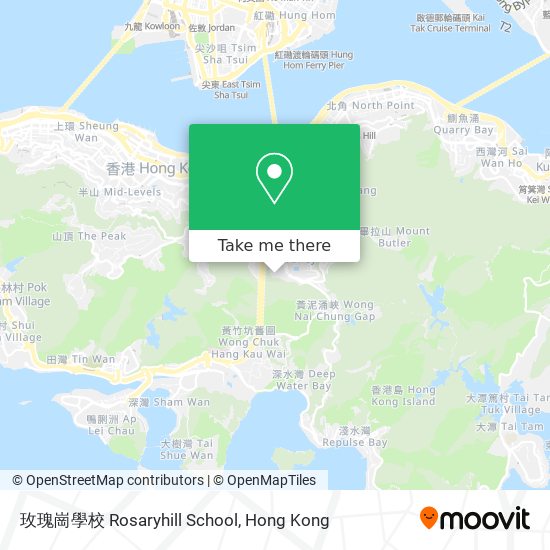 玫瑰崗學校 Rosaryhill School map