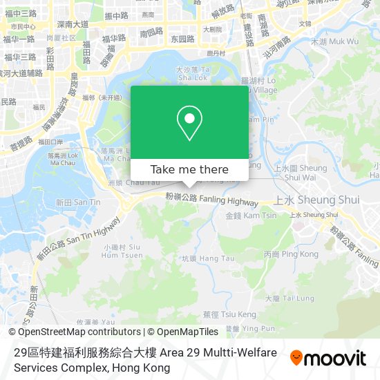 29區特建福利服務綜合大樓 Area 29 Multti-Welfare Services Complex地圖