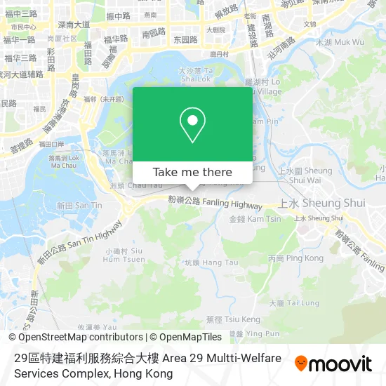 29區特建福利服務綜合大樓 Area 29 Multti-Welfare Services Complex地圖