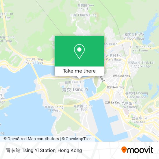 青衣站 Tsing Yi Station map