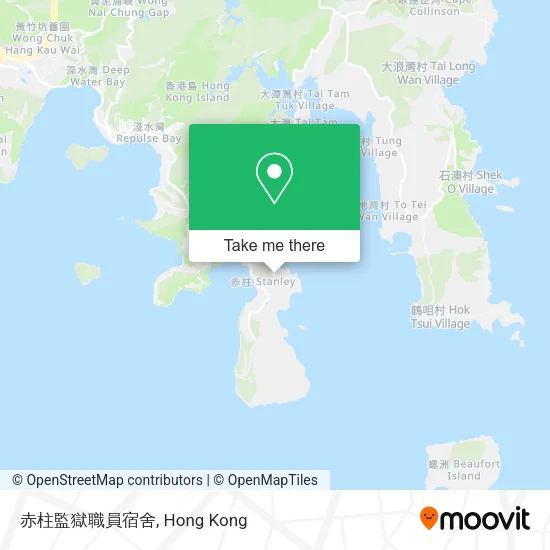 赤柱監獄職員宿舍地圖