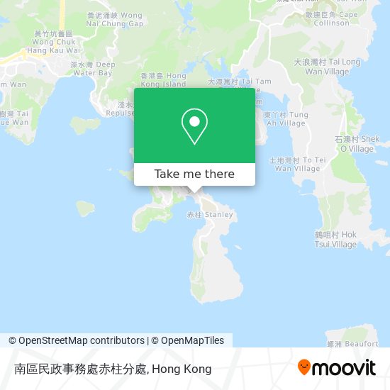 南區民政事務處赤柱分處 map