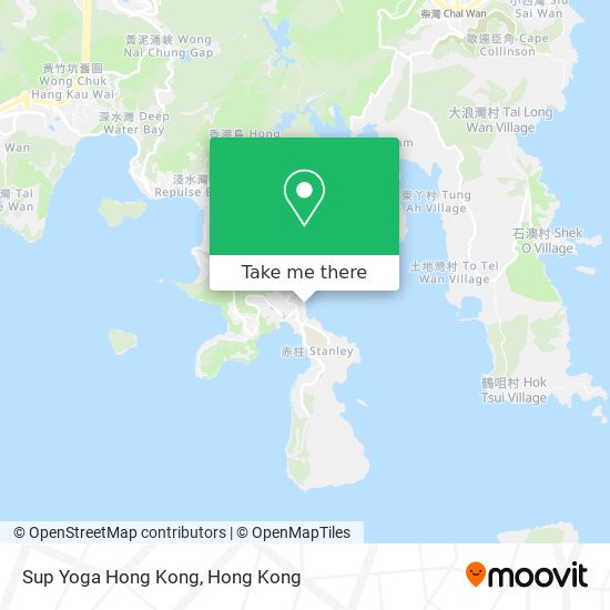 Sup Yoga Hong Kong map