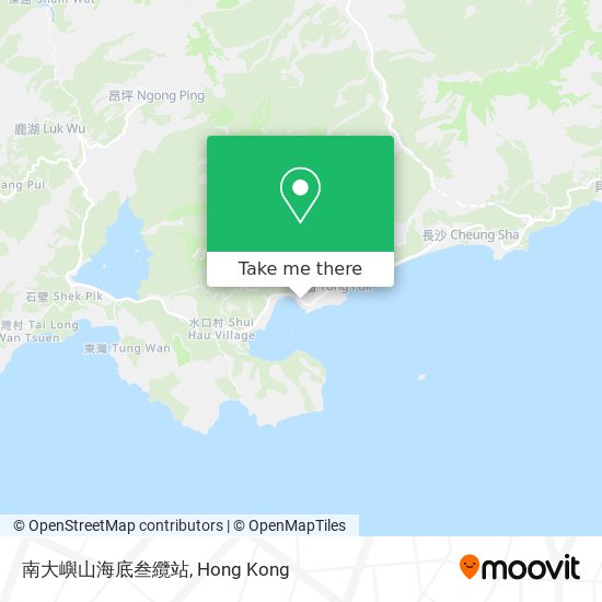 南大嶼山海底叁纜站 map