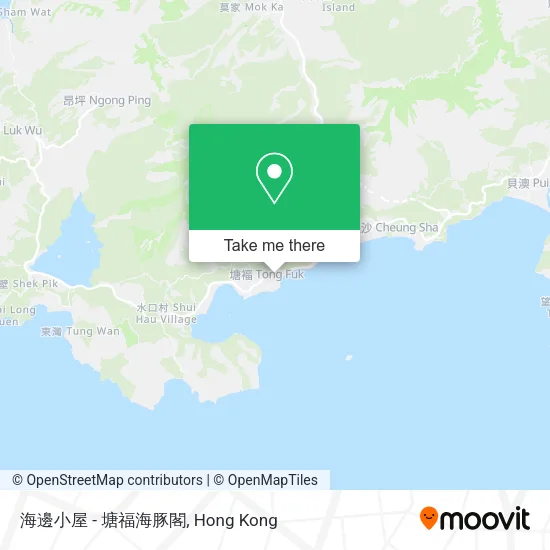 海邊小屋 - 塘福海豚閣地圖