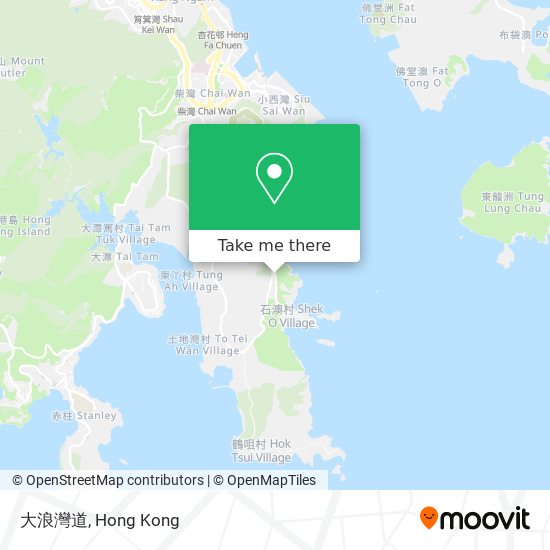 大浪灣道 map