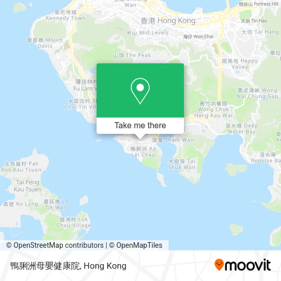 鴨脷洲母嬰健康院地圖