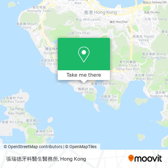 張瑞德牙科醫生醫務所地圖