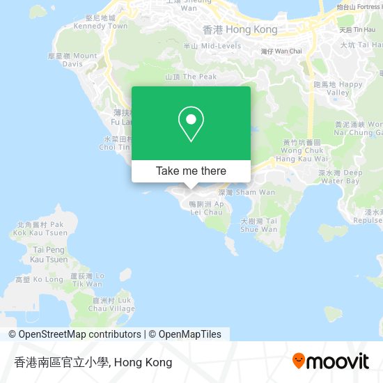 香港南區官立小學地圖