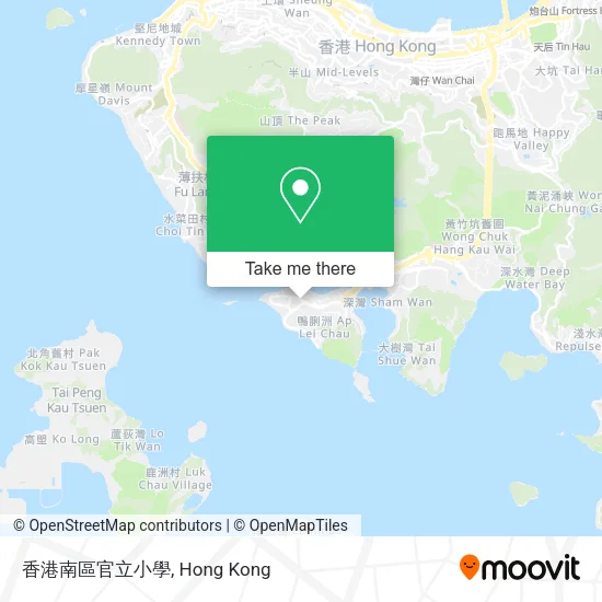 香港南區官立小學地圖