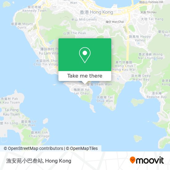 漁安苑小巴叁站地圖
