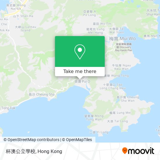 杯澳公立學校地圖