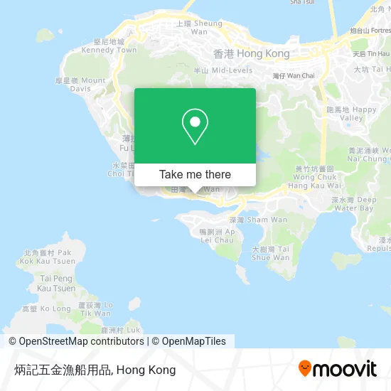 炳記五金漁船用品地圖