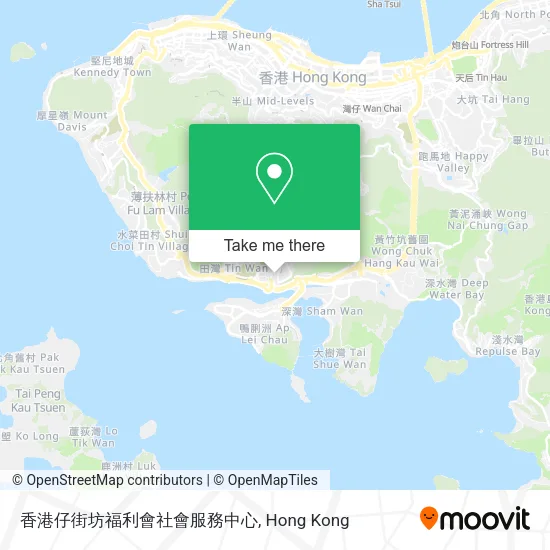 香港仔街坊福利會社會服務中心地圖