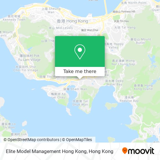 Elite Model Management Hong Kong map