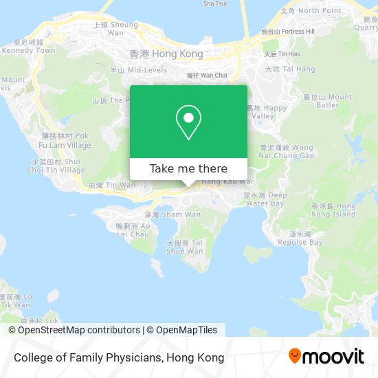 College of Family Physicians map