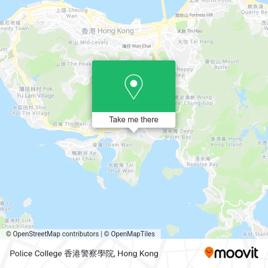 Police College 香港警察學院地圖