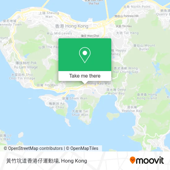 黃竹坑道香港仔運動場地圖