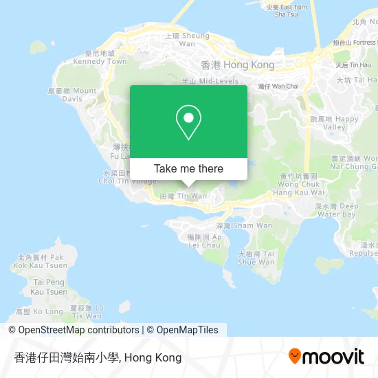 香港仔田灣始南小學 map