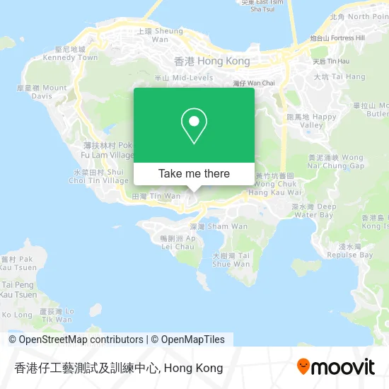香港仔工藝測試及訓練中心地圖