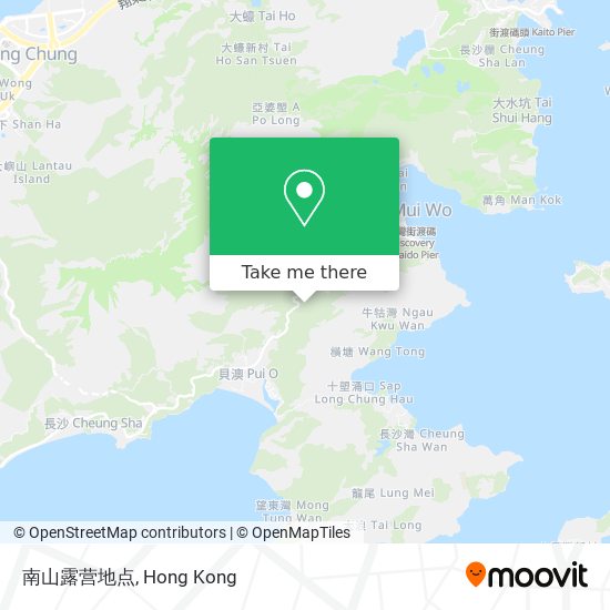 南山露营地点 map
