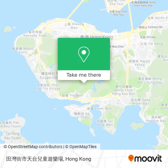 田灣街市天台兒童遊樂場地圖