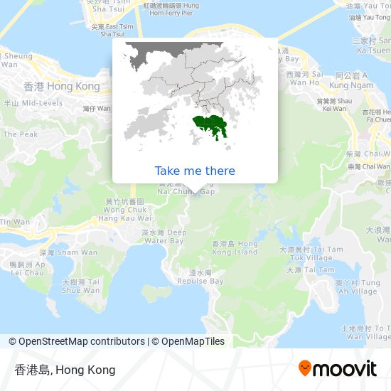 香港島 map