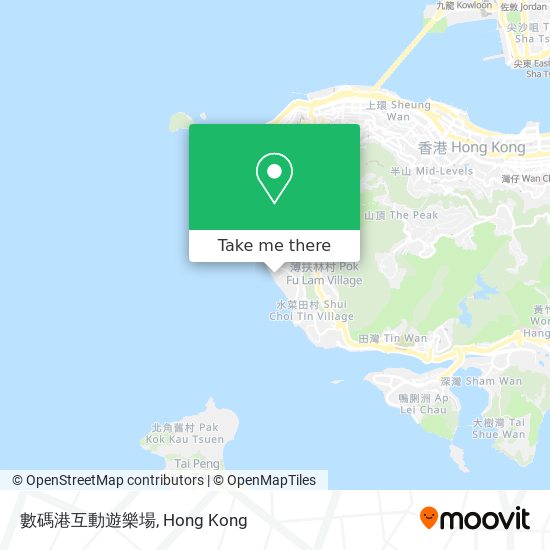 數碼港互動遊樂場地圖