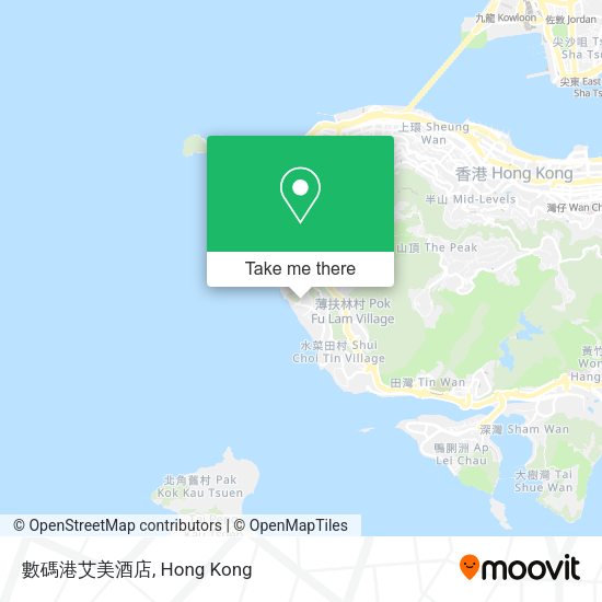 數碼港艾美酒店 map