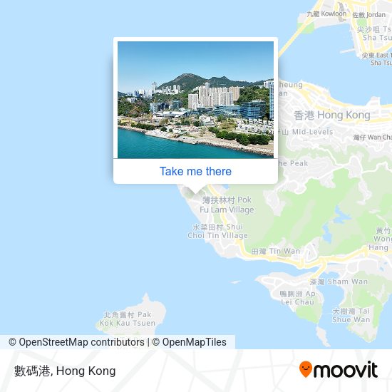 數碼港 map