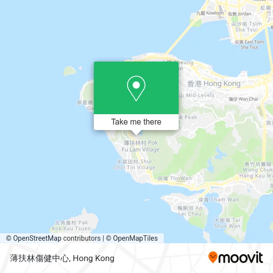 薄扶林傷健中心 map