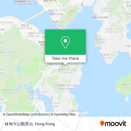 砵甸乍山觀景台 map