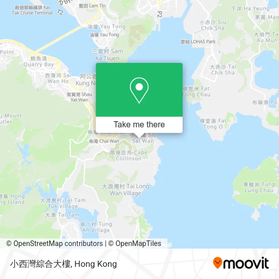 小西灣綜合大樓地圖
